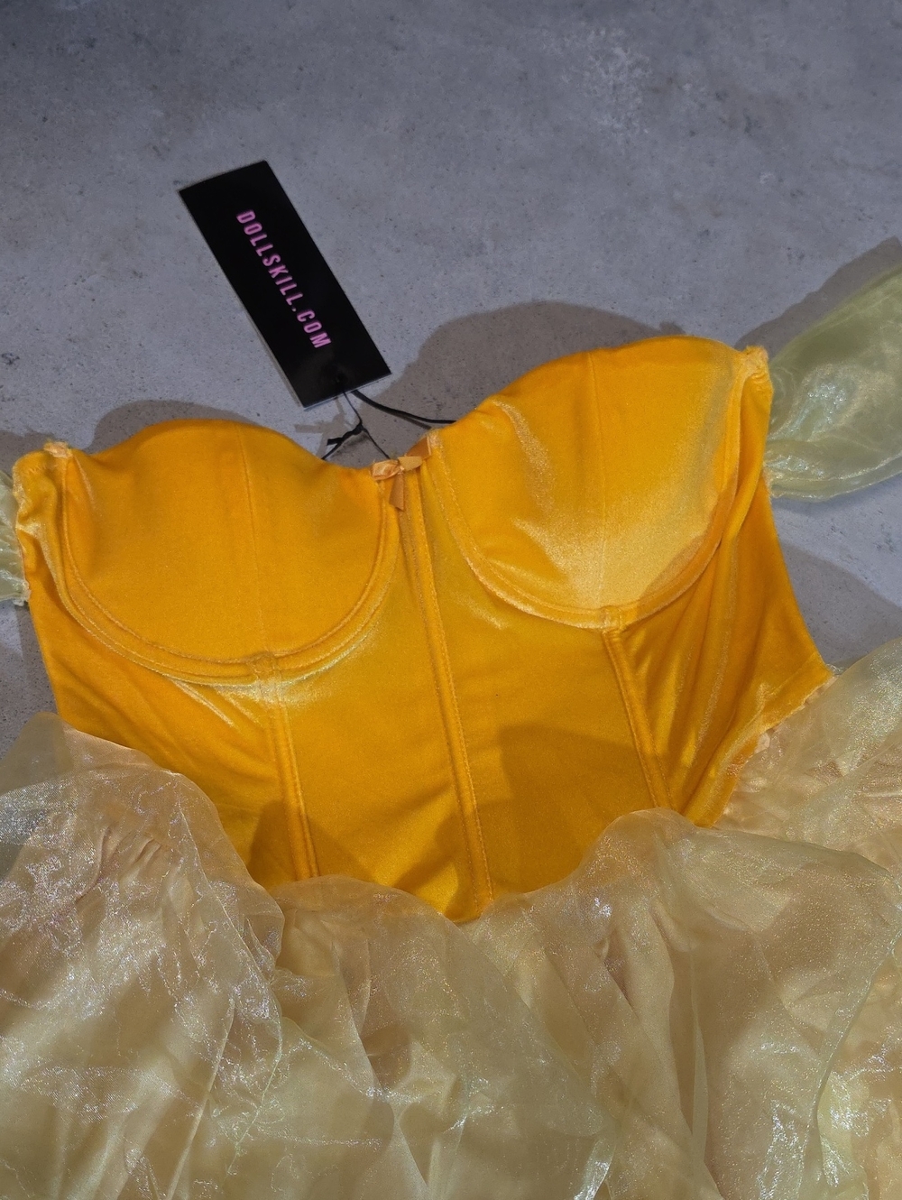 Nwt Dolls Kill Belle Beauty & The Beast Bustier Mini Dress - Picture 3 of 5